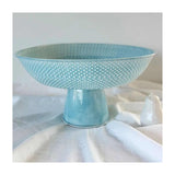 Mediterranean Markets Wash Footed Tray Light Blue 47cm | Minimax