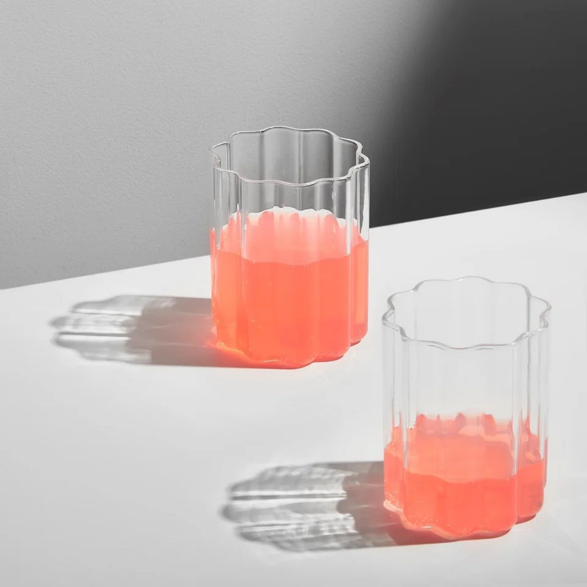Fazeek Wave Tumbler Clear 380ml Set of 2
