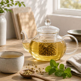 Leaf & Bean Teapot With Glass Infuser Clear 600ml