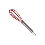 R&M Mini Silicone Whisk with Stainless Steel Handle Red 14.5cm | Minimax
