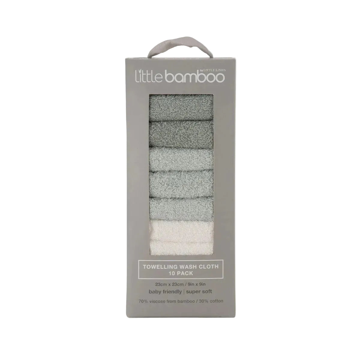 Little Bamboo Baby Towelling Washer Turtle Bay (Pack of 10) | Minimax