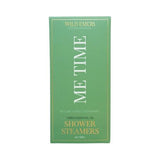 Wild Emery Me Time Shower Steamers Pack of 3 – essential oil steam tablets with key lime and sweet peppermint for refreshing self-care.