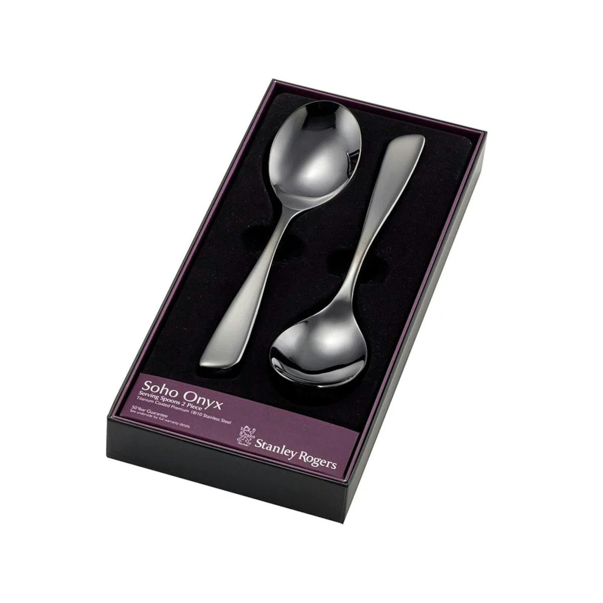 Stanley Rogers Soho Onyx Serving Spoons Set of 2