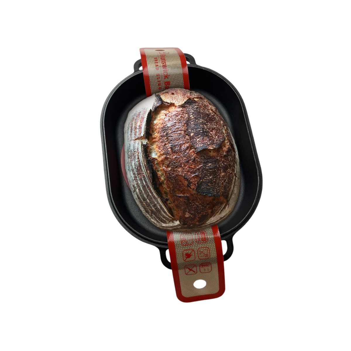 Brunswick Bakers Silicone Bread Sling Set of 2 | Minimax - with bread and pan