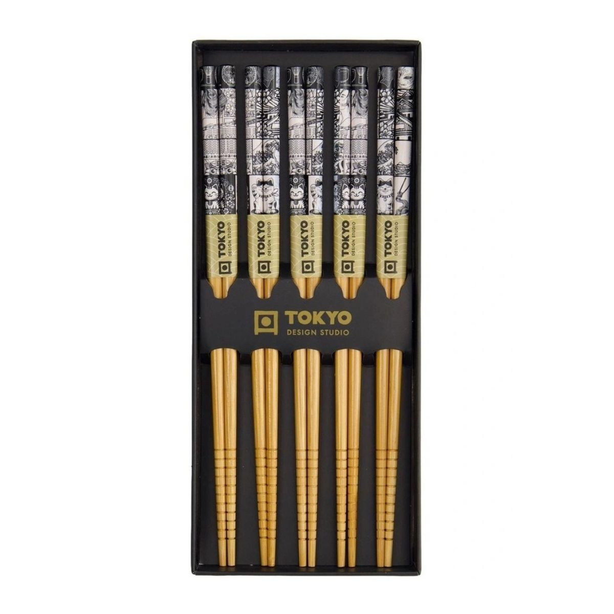 Tokyo Design Tokyo Fan Chopstick 5-Piece Set | Minimax