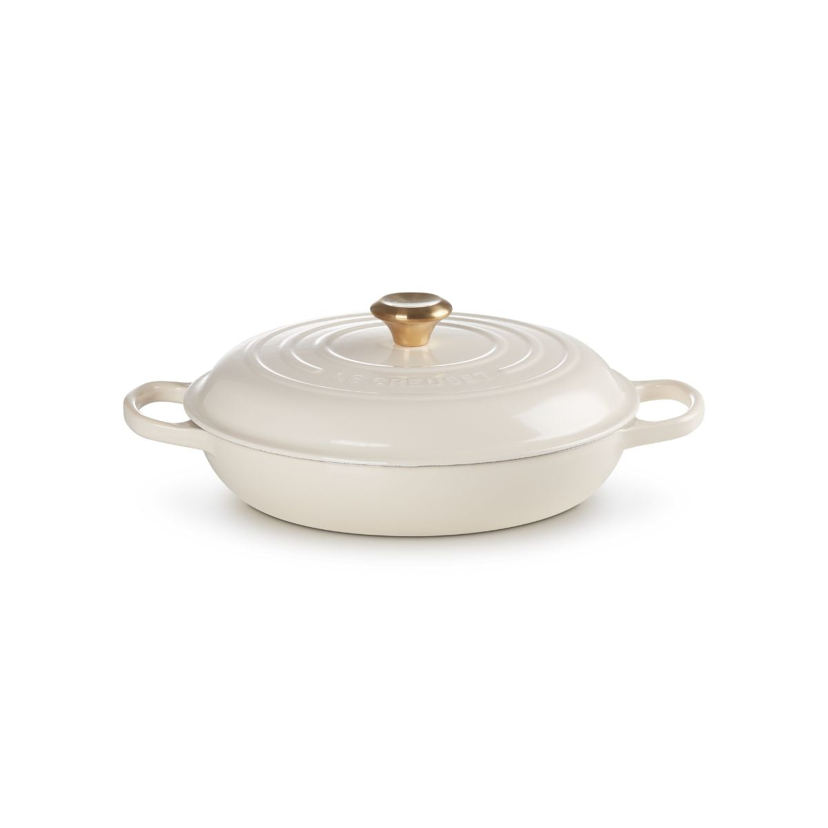 Le Creuset Signature Shallow Casserole Crème 30cm | Minimax