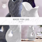 Wade Pottery Fish Jug White 1.2L | Minimax - made in United Kingdom