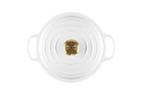 Le Creuset Signature Cast Iron Round Casserole White 24cm (4.2L) | Minimax