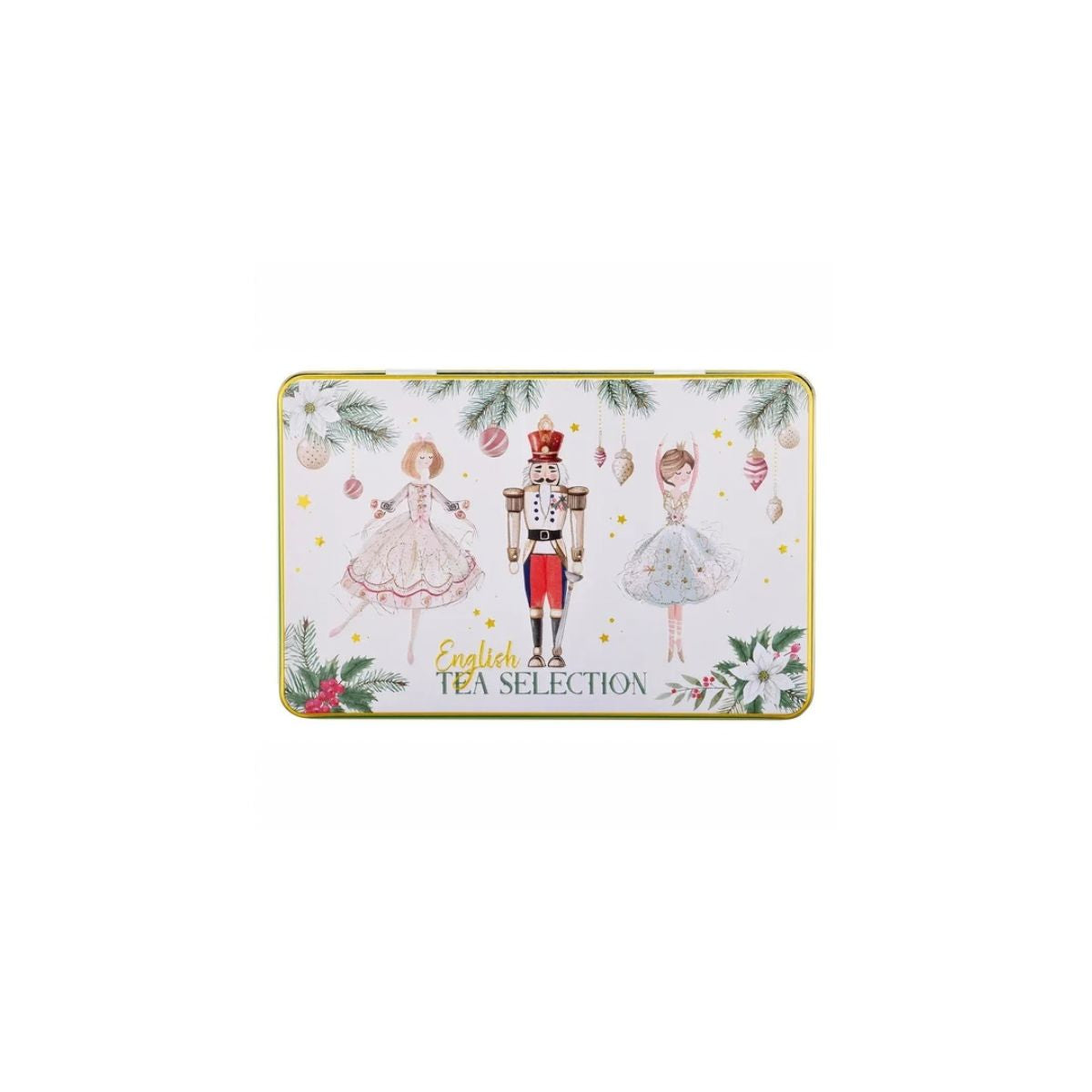 New English Teas Nutcracker Selection Tin 72 Teabags