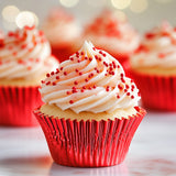 Papyrus Foil Baking Cups Red Pack of 50