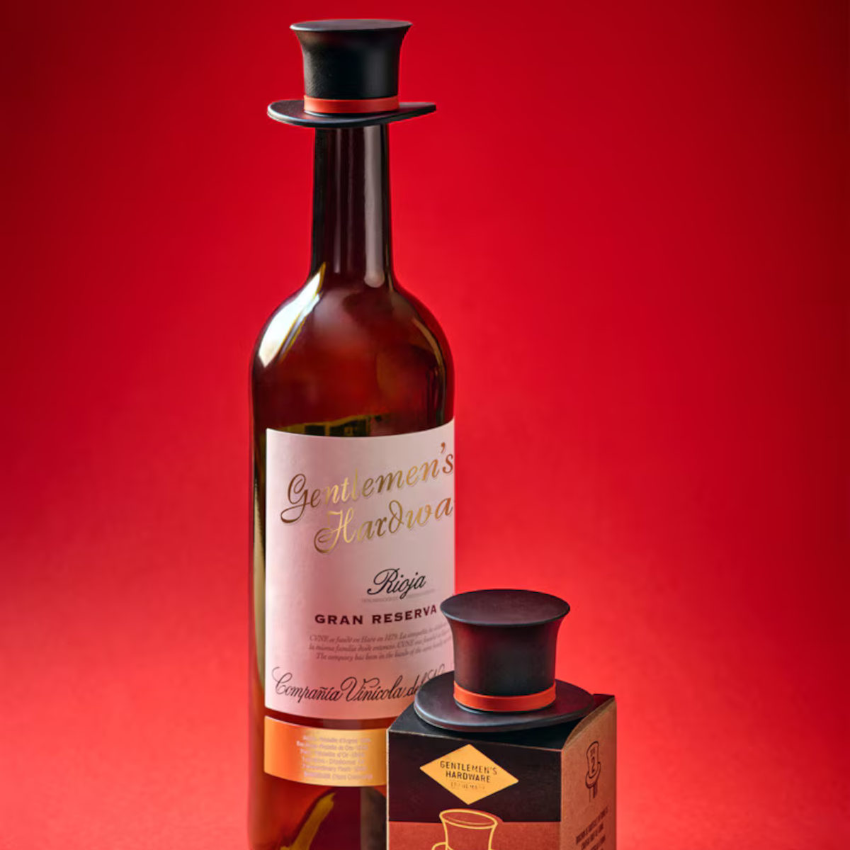 Gentleman's Hardware Top Hat Bottle Stoppers (Set of 2)