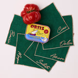 Kip&Co Cocktail Hour Embroidered Cocktail Napkin Set of 6