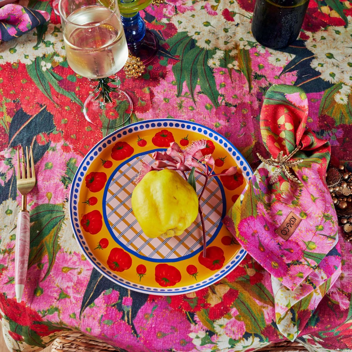 Kip&Co Australian Bush Blossom Tablecloth 270x145cm