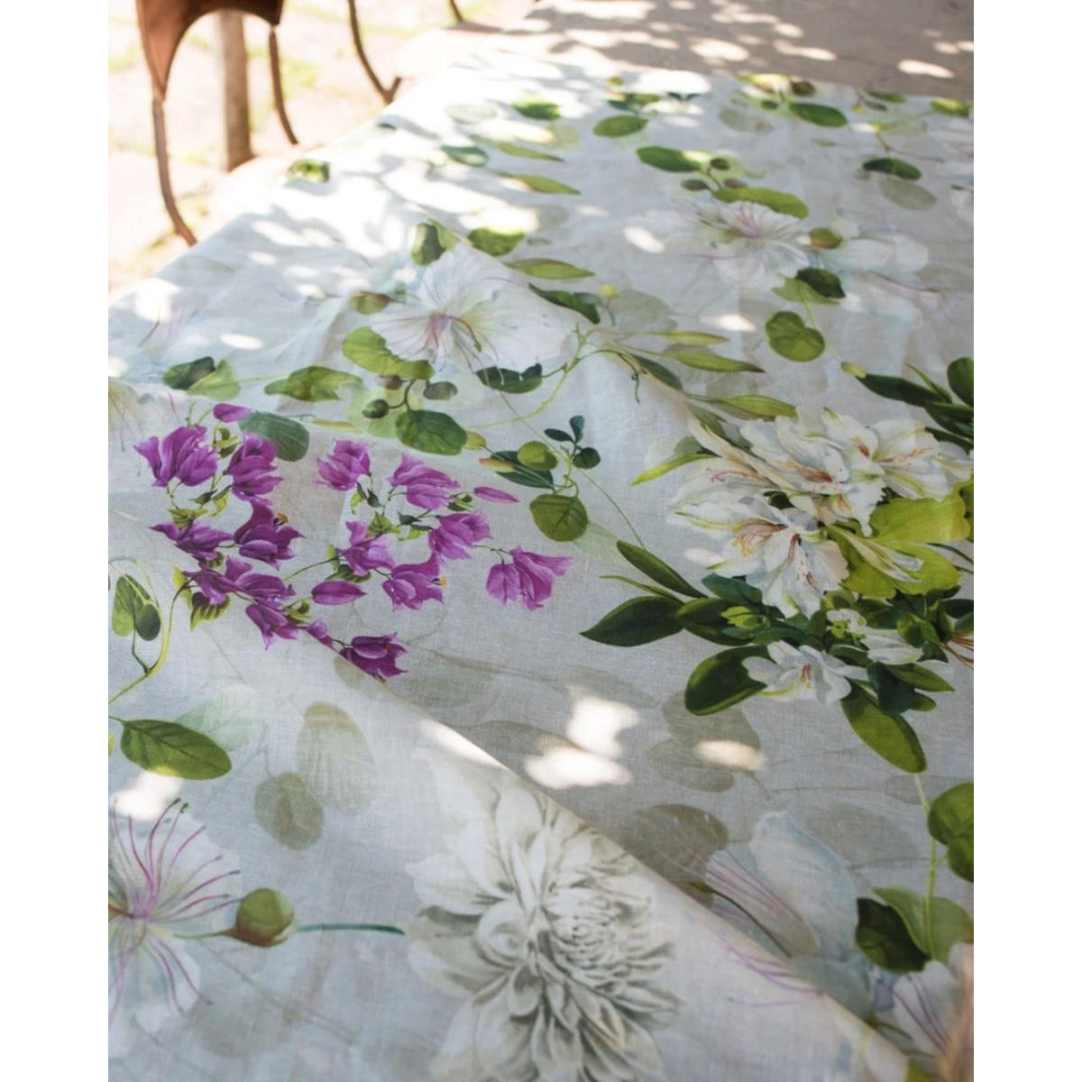 Tessitura Toscana Telerie Biscondola Cotton Round Tablecloth 170cm