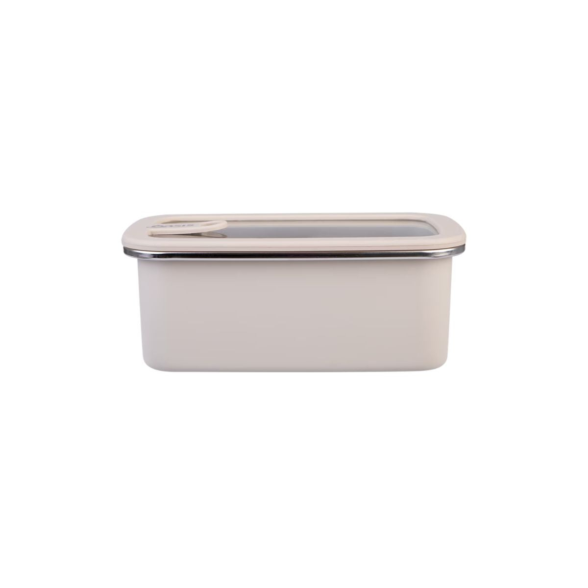 Oasis Microwave Safe Rectangular Stainless Steel Container Oat 1.1L