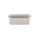 Oasis Microwave Safe Rectangular Stainless Steel Container Oat 1.1L