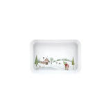 Pillivuyt Vinter Platter Plisse Dish Rectangular 18x12cm