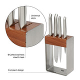 Furi Pro Stainless Steel Knife Block Set 5 Piece | Minimax
