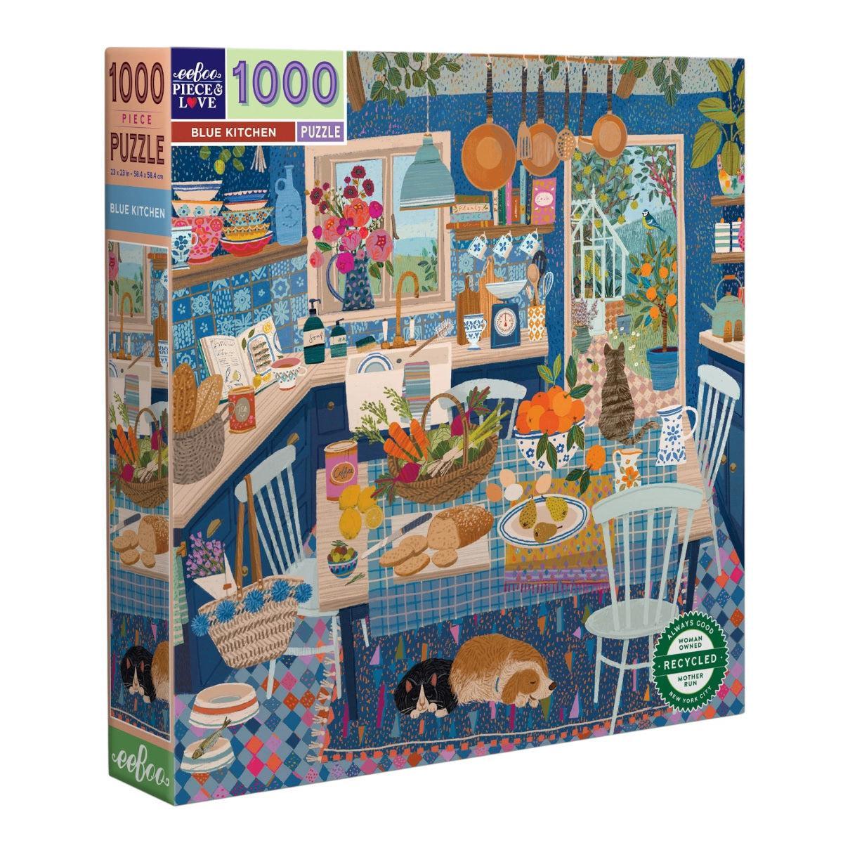 Eeboo Blue Kitchen 1000 Piece Puzzle