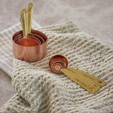 Davis & Waddell Heritage Copper & Brass Measuring Cup Set
