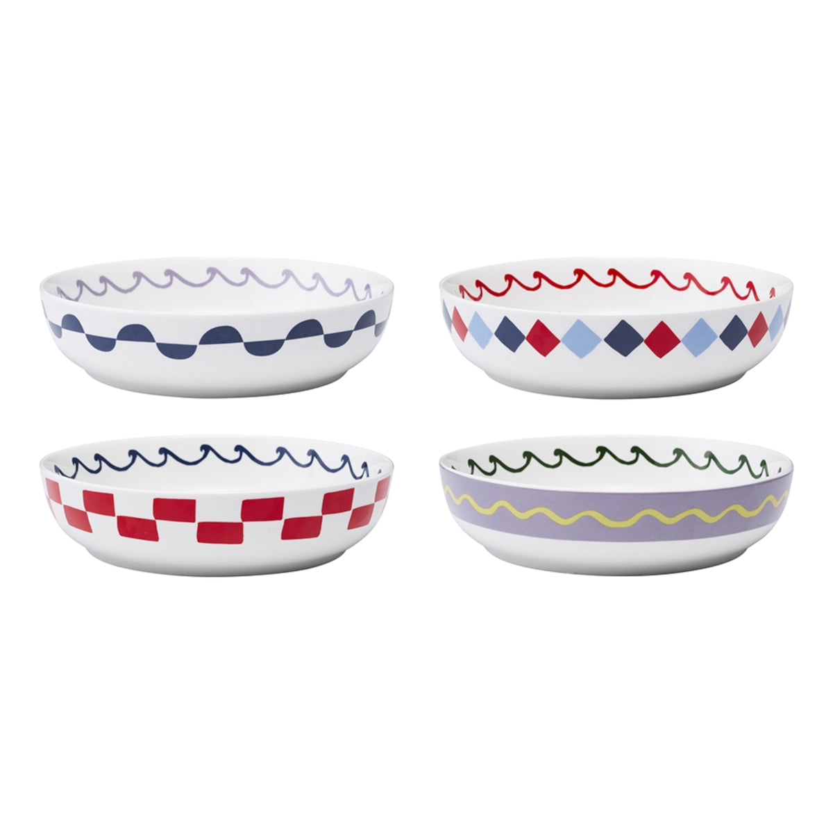 Porto Nautilus Dinner Bowl Assorted 21.5cm