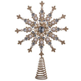 RAZ Jewel Pearl Star Tree Topper 34cm – elegant Christmas tree topper featuring jeweled accents and pearl details in star design.
