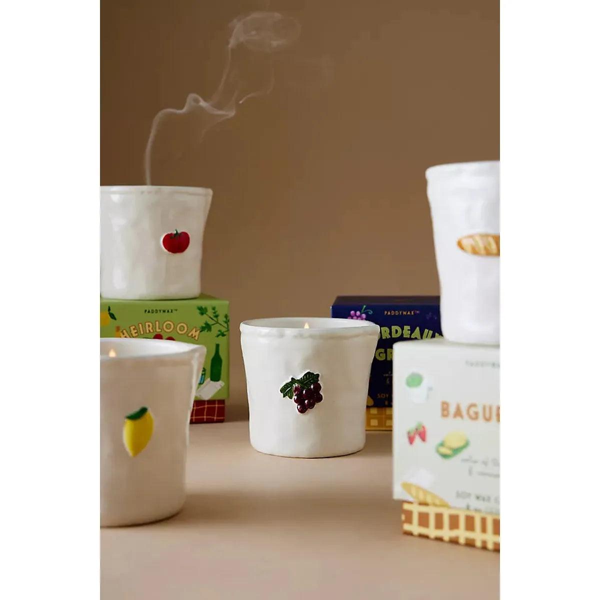 Paddywax Bistro Bordeaux Grape Ceramic Candle 226g | Minimax 