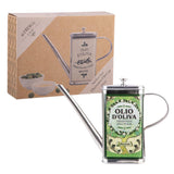 Alfresco Lane Stainless Steel Decorative Rectangular Oil Can 500ml