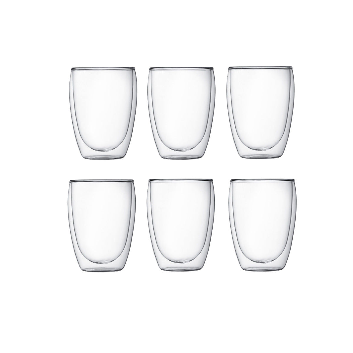 Bodum Pavina Double Wall Glasses Medium 350ml (Set of 6)