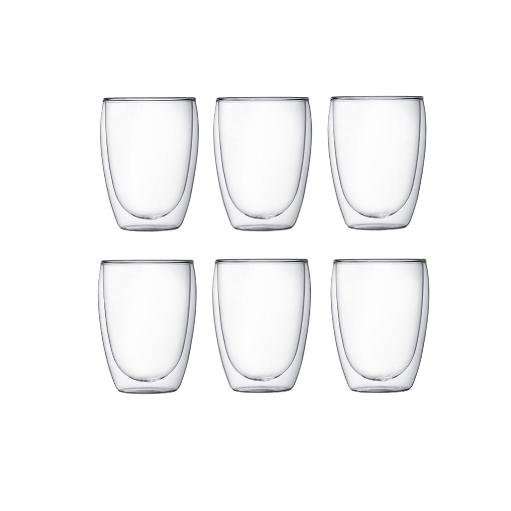 Bodum Pavina Double Wall Glasses Medium 350ml (Set of 6)  | Minimax