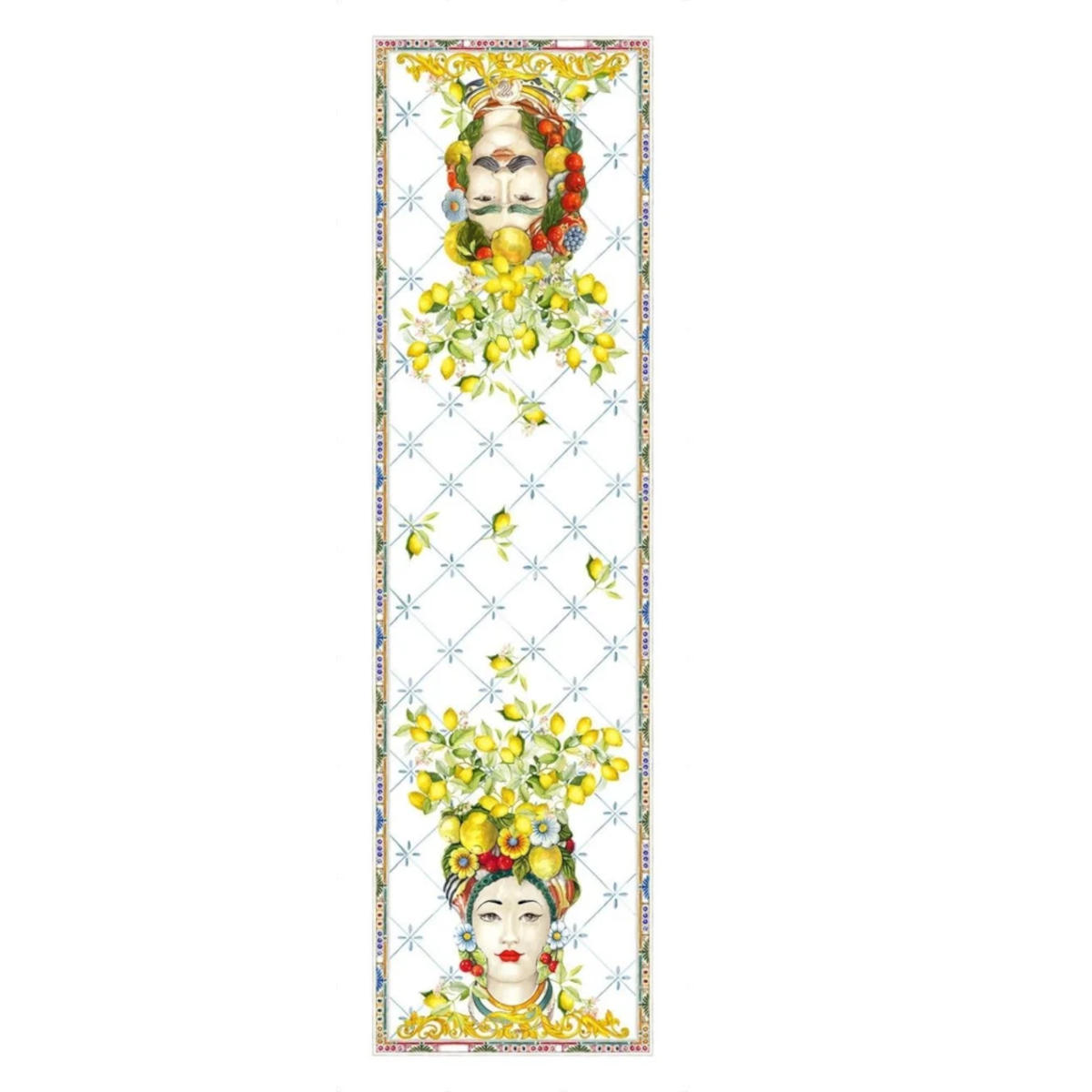 Tessitura Toscana Telerie Zagara Linen Cotton Table Runner 50x170cm