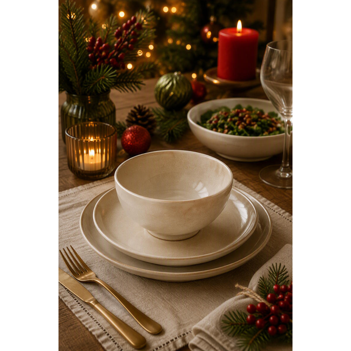 Casero Bianca Ivory Dinner Bowl 22cm