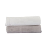 Little Bamboo Baby Cellular Blanket Stone Grey (Pack of 2) | Minimax