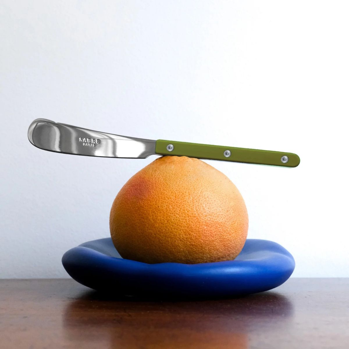 Sabre Paris Bistrot Solid Butter Knife Green Fern