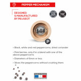 Peugeot Boreal Pepper Mill Rock Grey 12cm | Minimax
