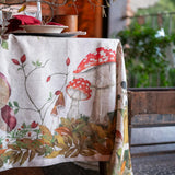 Tessitura Toscana Telerie Grifola Linen Tablecloth Mushroom 170x360cm