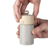 Peugeot Boreal Manual Salt Mill, Pebble Grey, 12 cm | Minimax