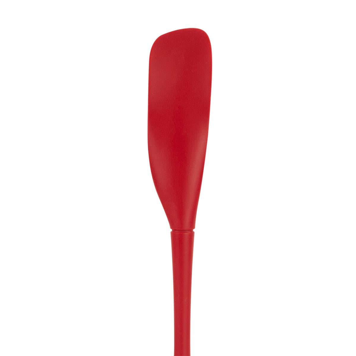 Tovolo Spatula Set Red Set of 5 featuring silicone spatulas in various sizes with ergonomic handles and heat-resistant design