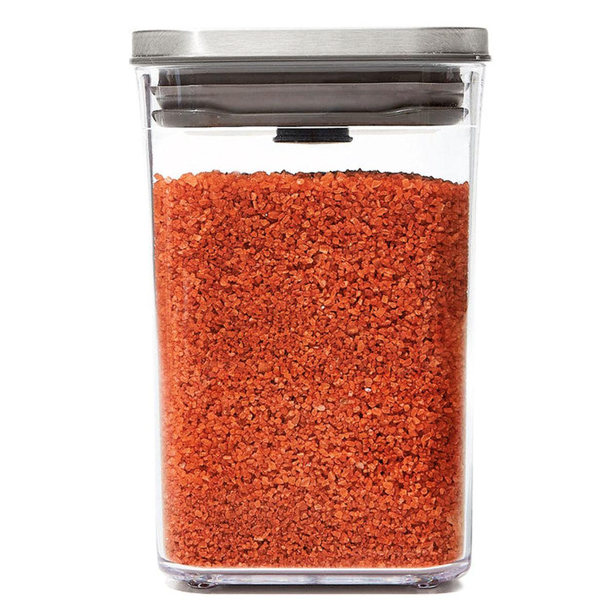 OXO POP 2.0 Steel Small Square Short Container 1L | Minimax