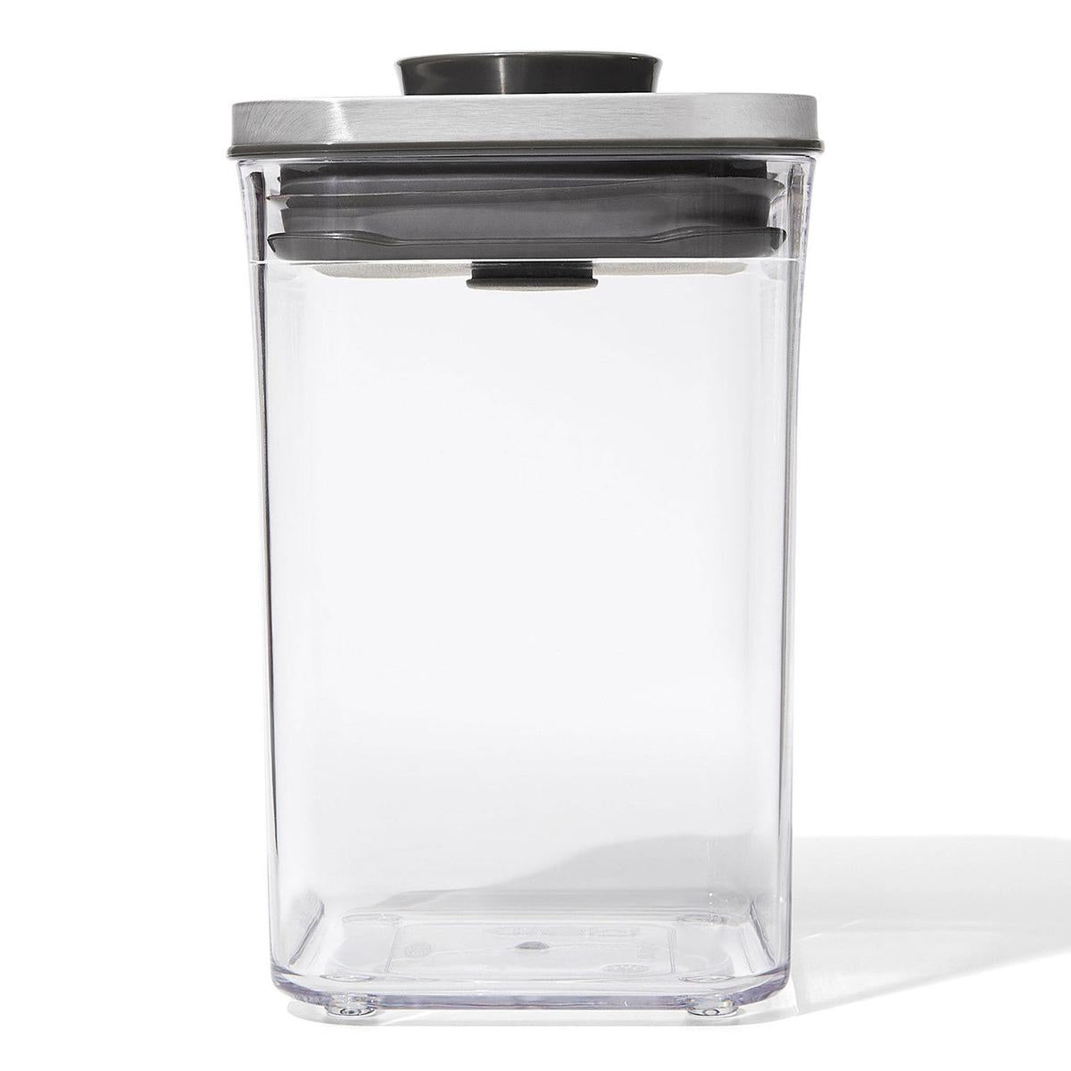OXO POP 2.0 Steel Small Square Short Container 1L | Minimax