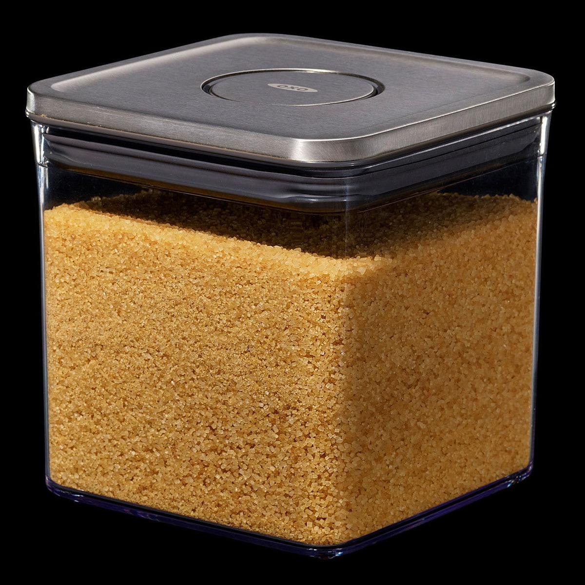 OXO POP 2.0 Steel Big Square Short Container 2.6L | Minimax