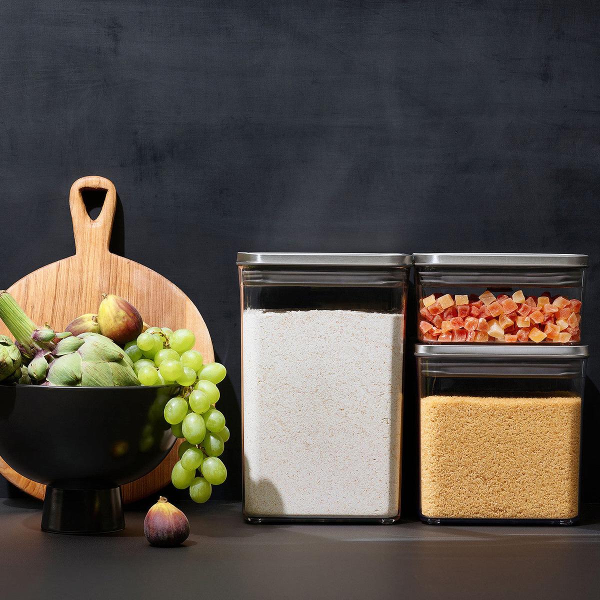 OXO POP 2.0 Steel Big Square Short Container 2.6L | Minimax