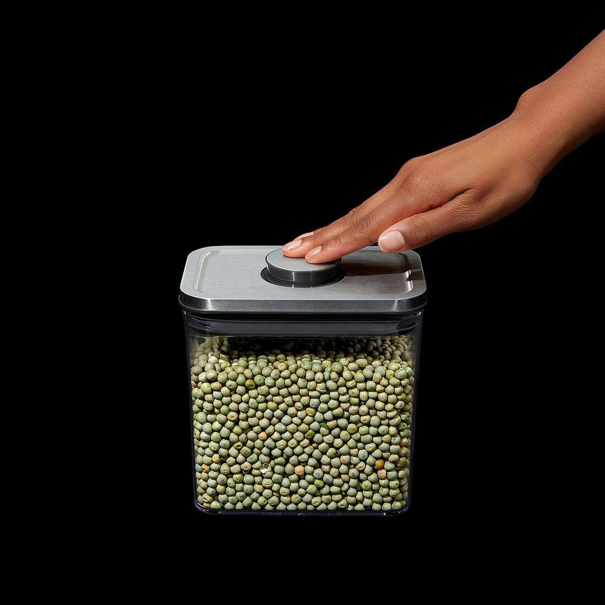 OXO POP 2.0 Steel Big Square Medium Container 4.2L | Minimax