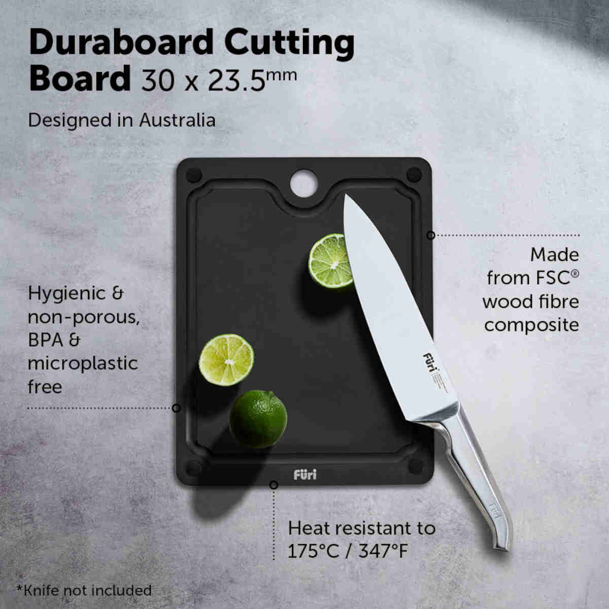 Furi Wood Fibre Cutting Board 30x23.5cm | Minimax