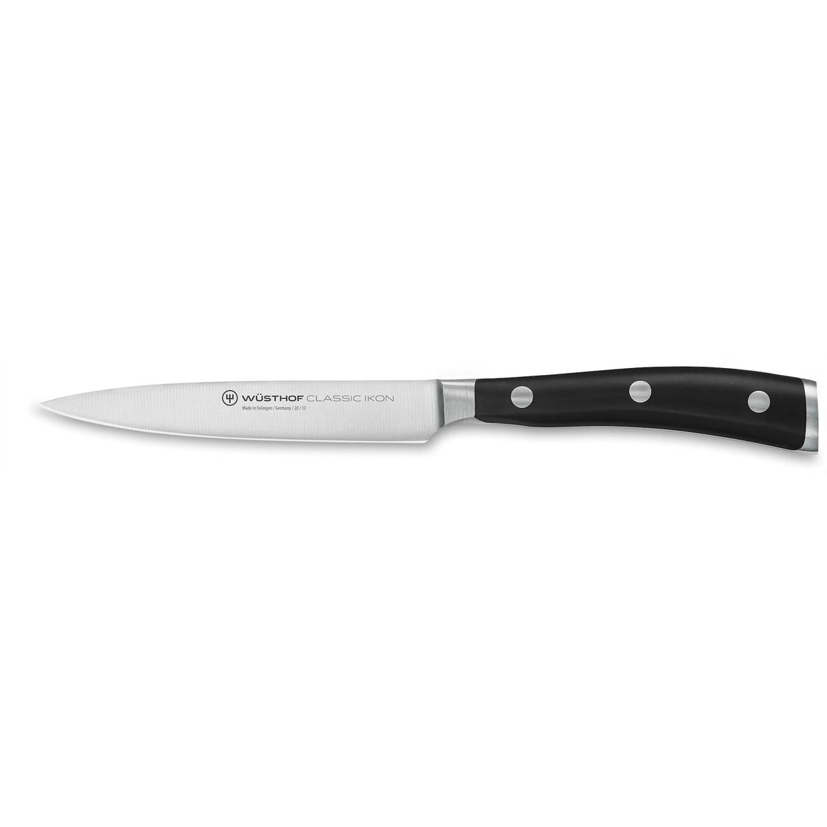 Wusthof Classic Ikon Black Utility Knife 12cm