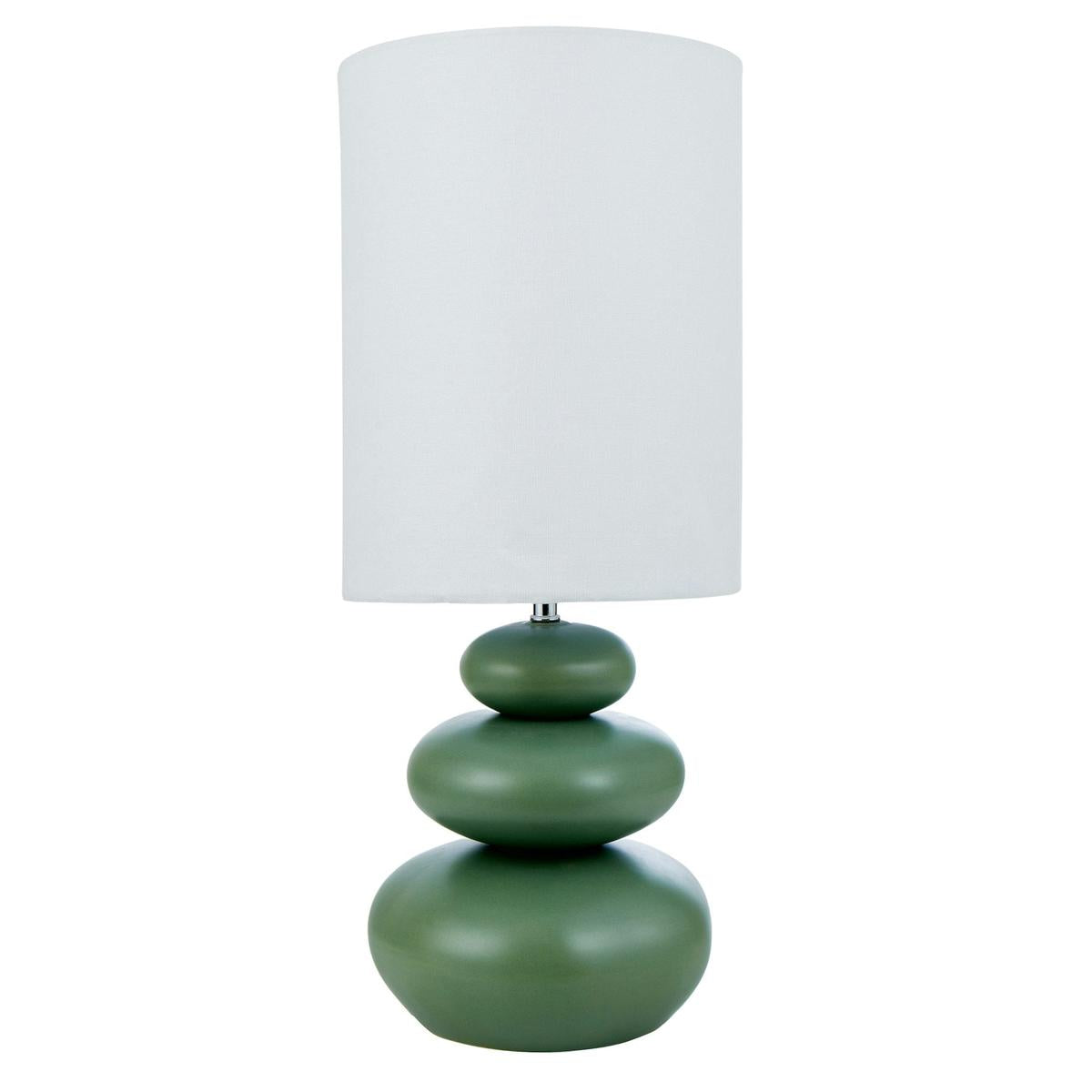Amalfi Pebble Table Lamp Green 29x29x62cm