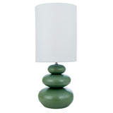 Amalfi Pebble Table Lamp Green 29x29x62cm