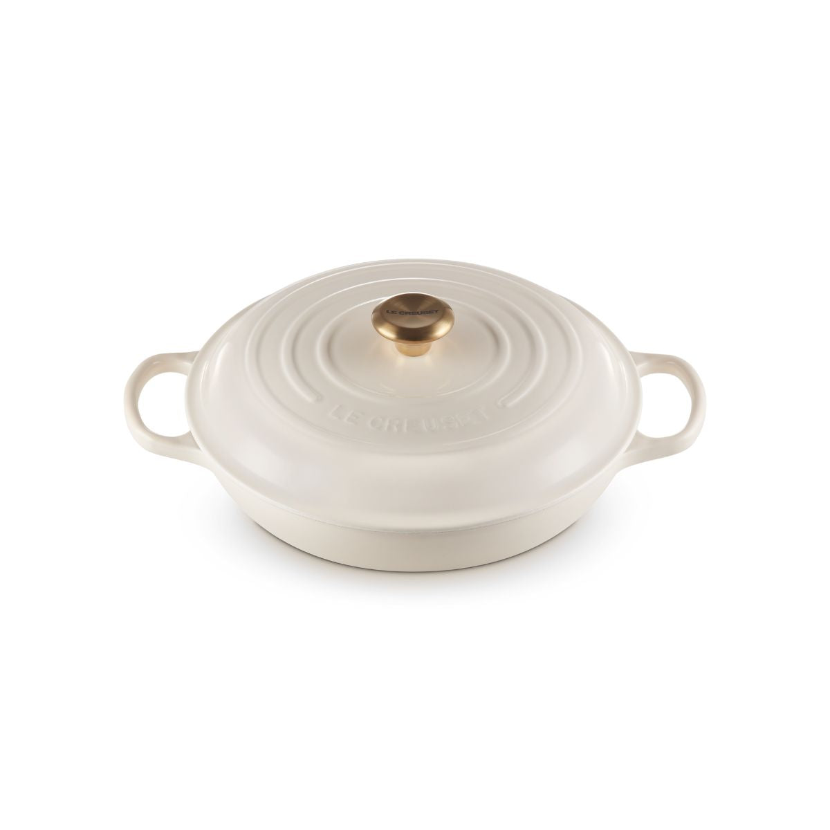 Le Creuset Signature Shallow Casserole Crème 30cm | Minimax