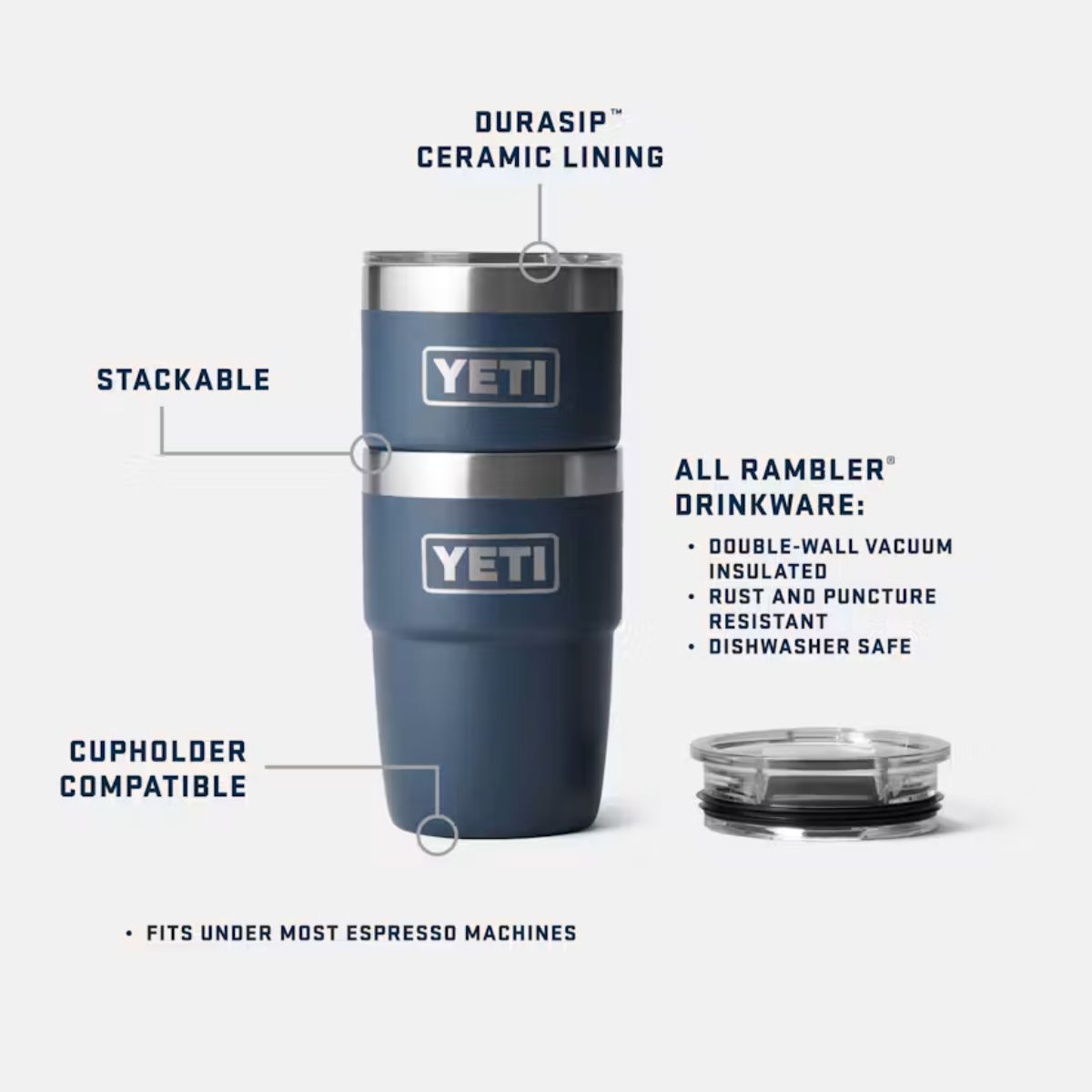 YETI Rambler Ceramic Cup Black 236ml