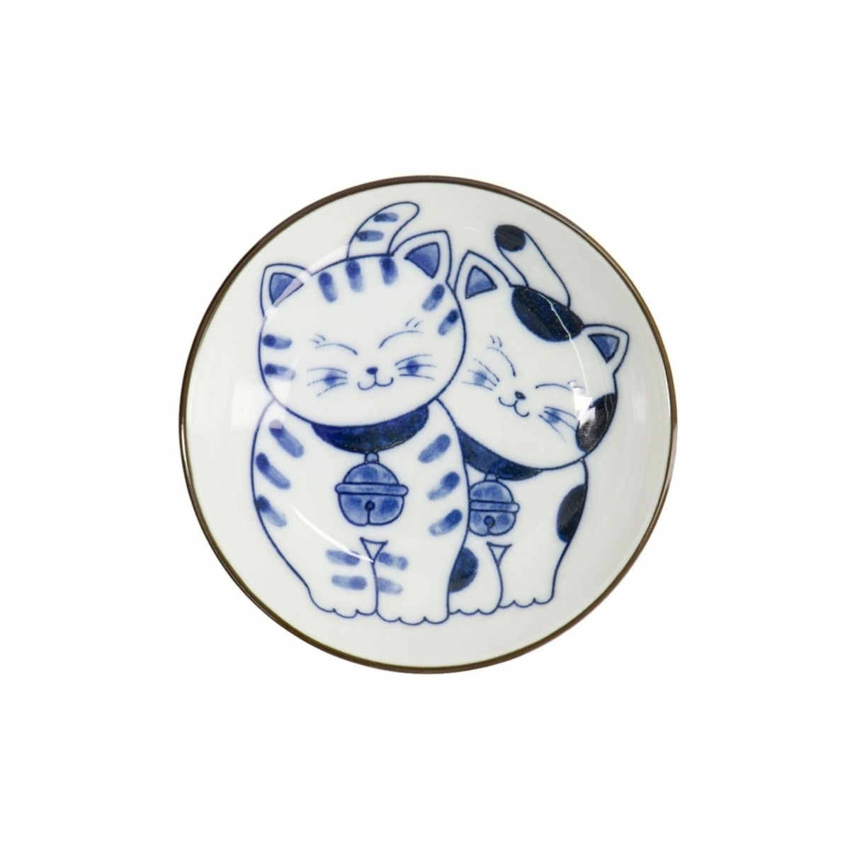 Tokyo Design Kawaii Cat Neko Twin Cat Sauce Dish 10cm | Minimax